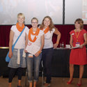 Sie bekamen den 2. Preis für ihr eingereichtes Poster: Schülerinnen der Hebammenschule Hannover